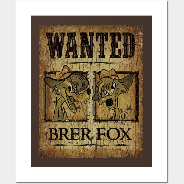 WANTED - BRER FOX Wall Art by vintage.artillustrator